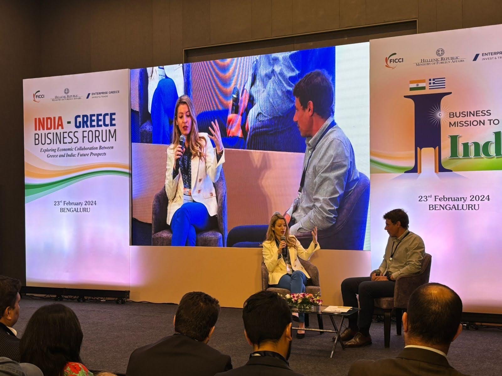 Dr. Maria Dunford, CEO of Lifebit, accompanies the Greek Prime Minister on a state visit to India, aims to enhance strategic partnerships.